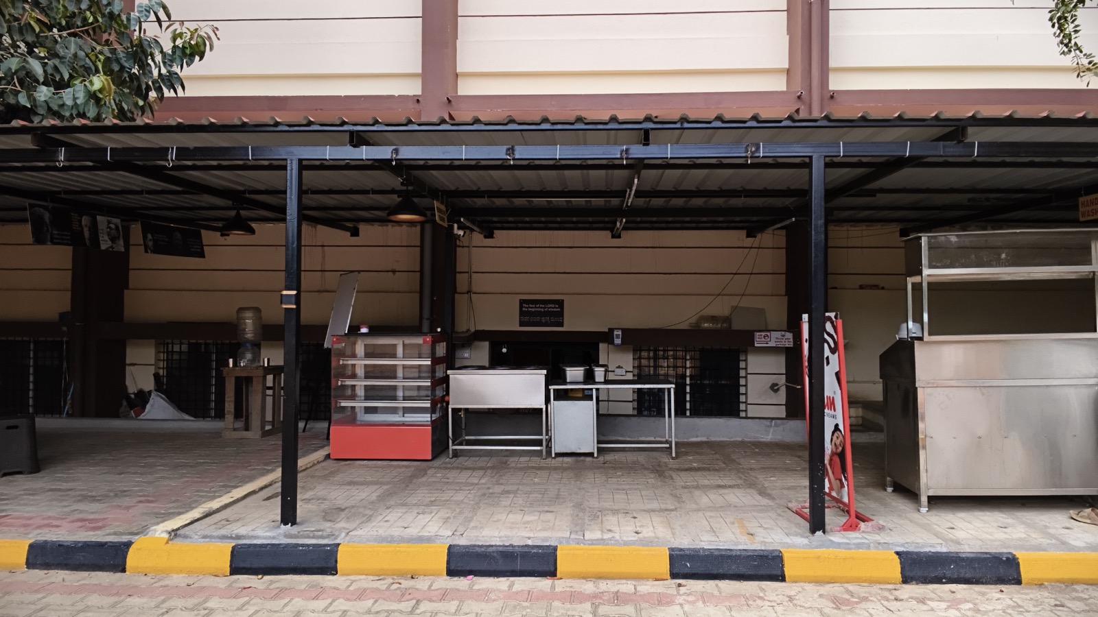 BTI canteen kitchen and seating area