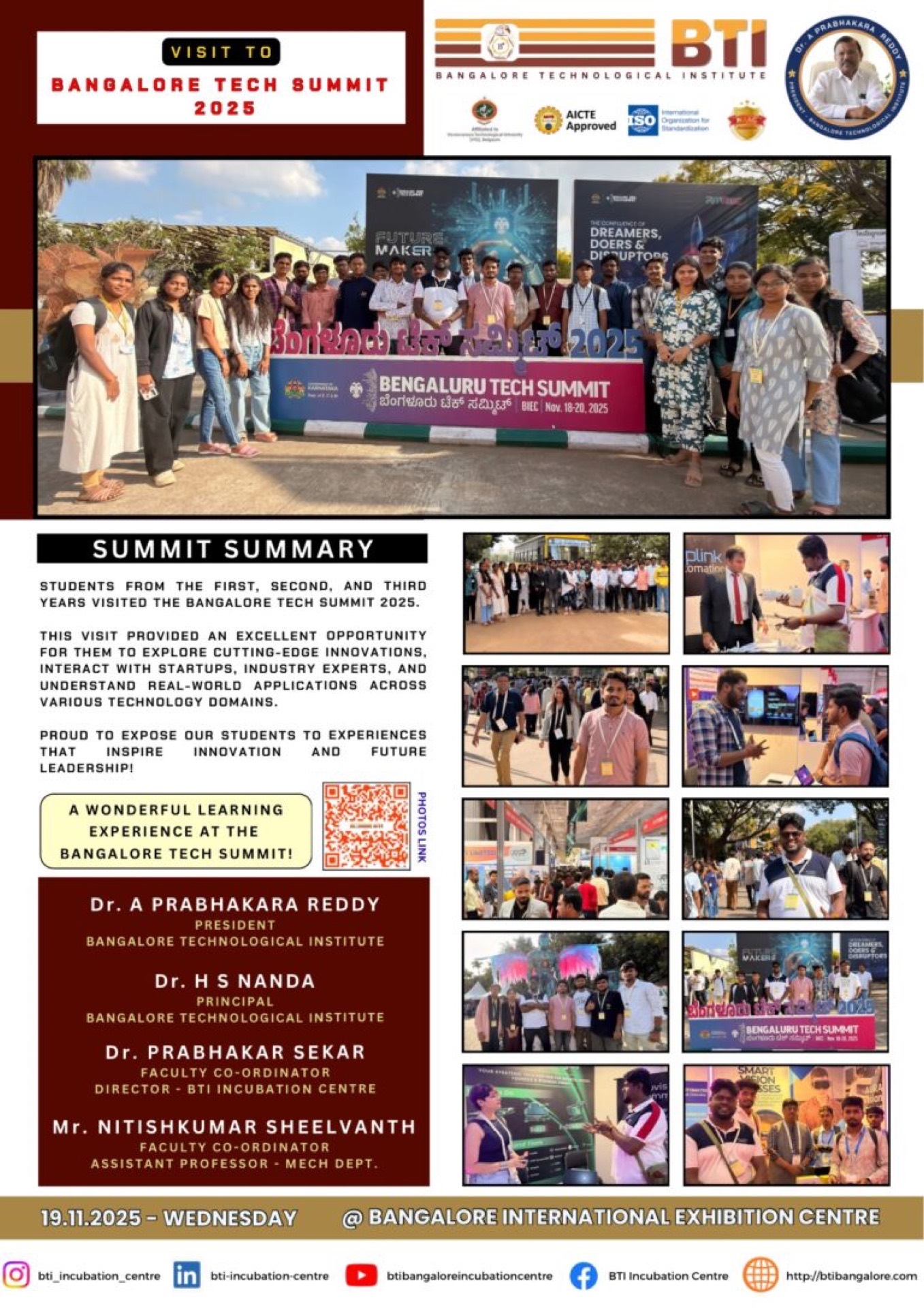 Visit to Bangalore Tech Summit 2025
