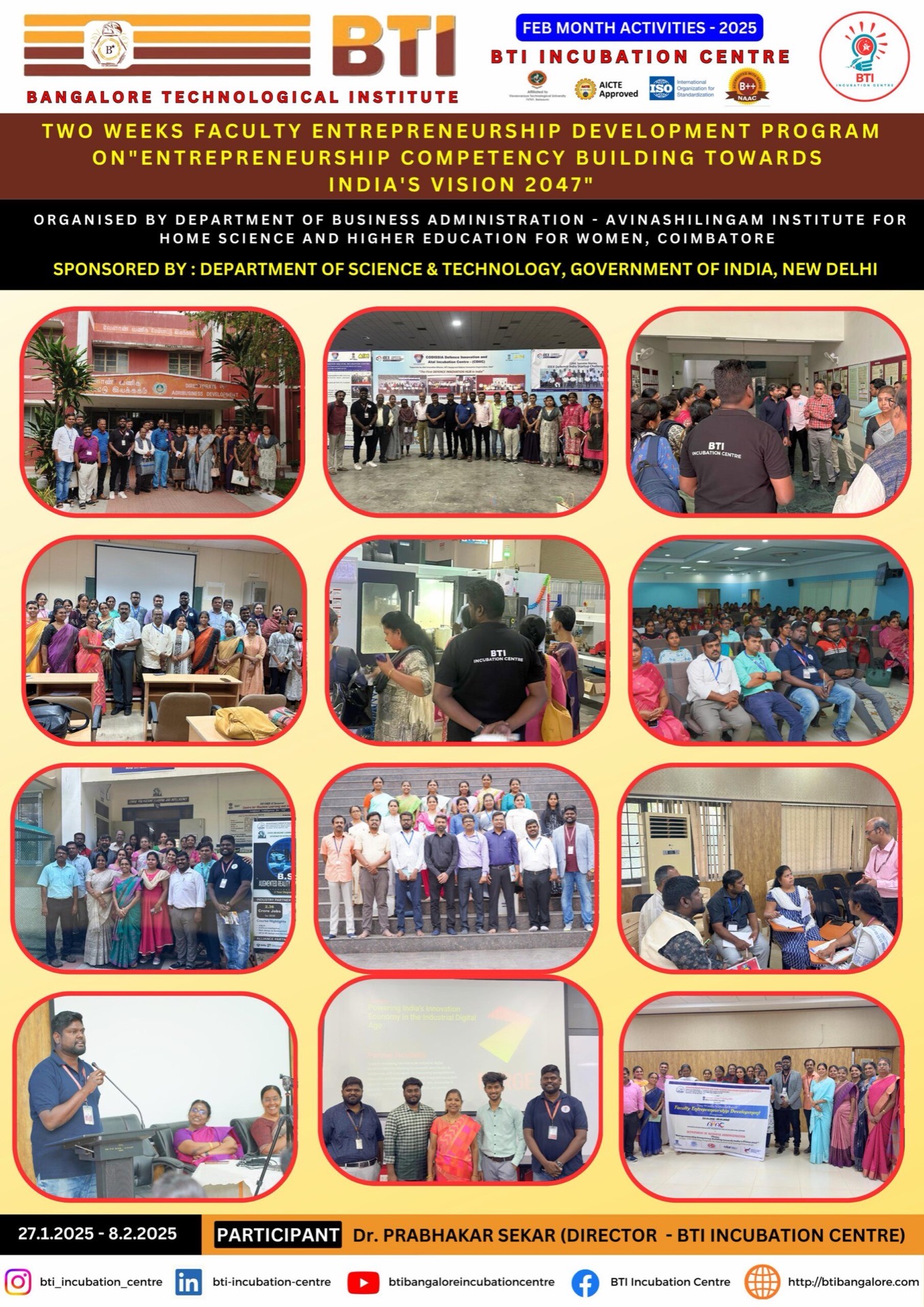 Two Weeks Faculty Entrepreneurship Development Program-India’s Vision 2047