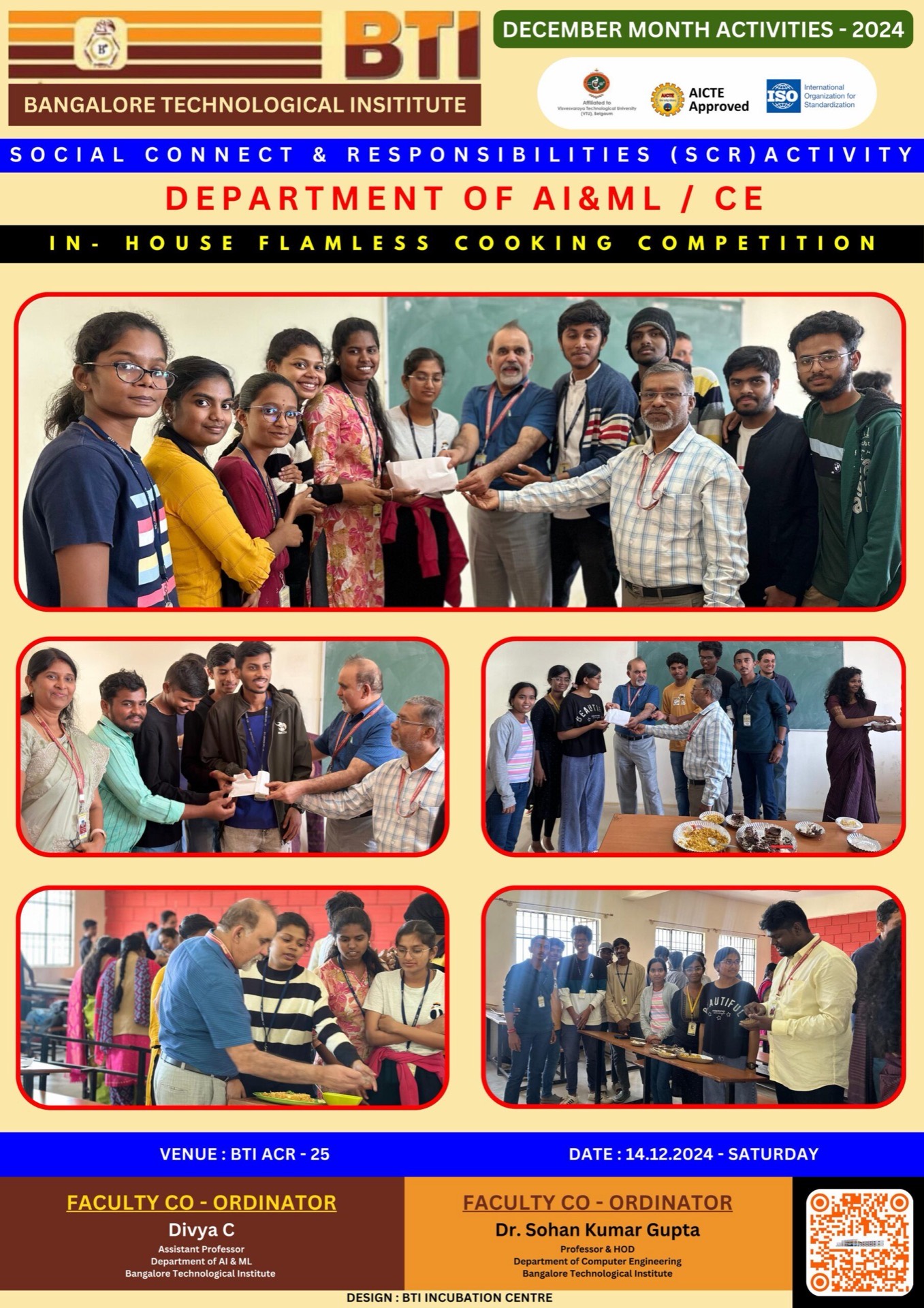 In-House Flameless Cooking Competition-AI&ML & CE Departments
