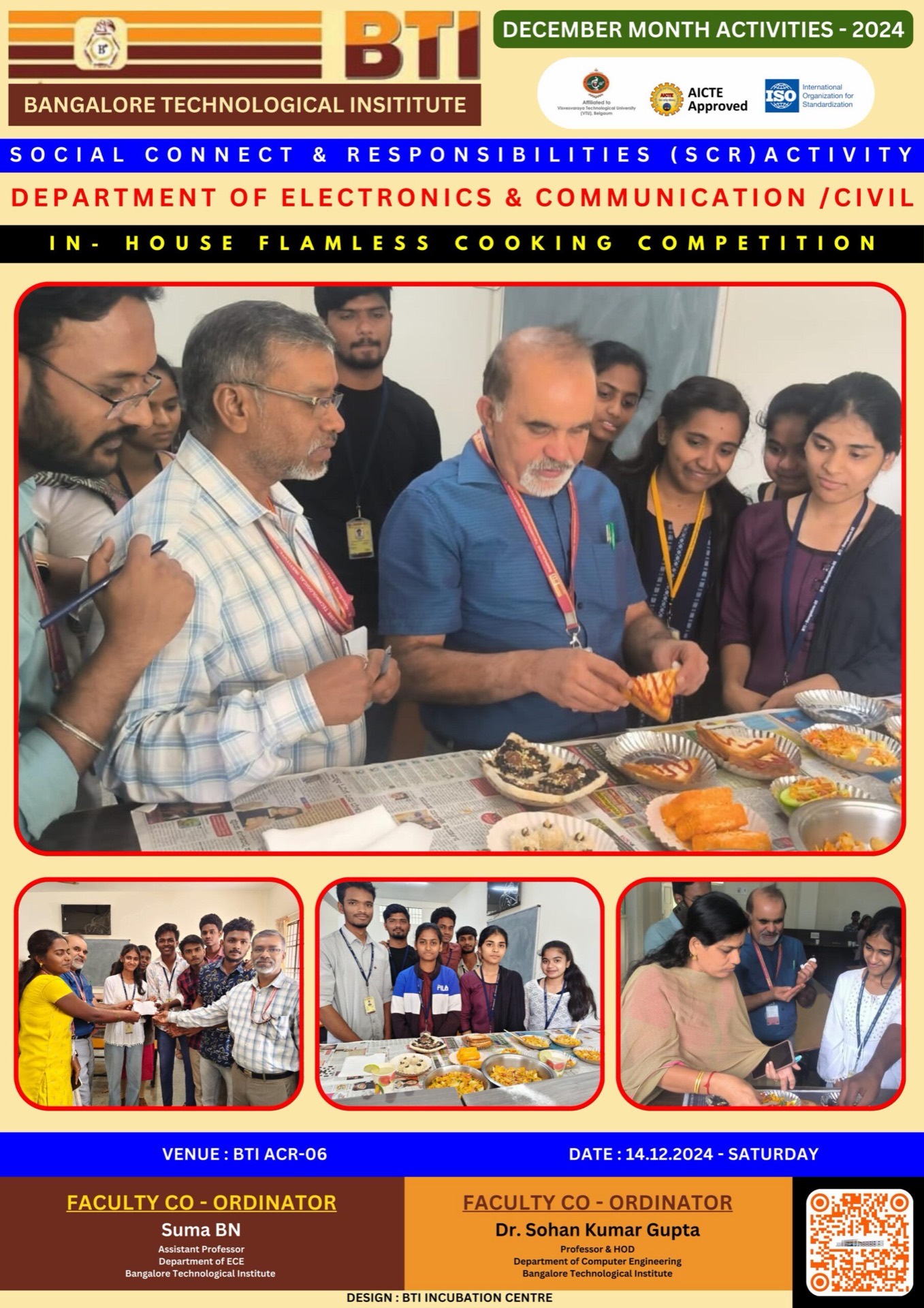 In-House Flameless Cooking Competition-ECE & Civil Departments