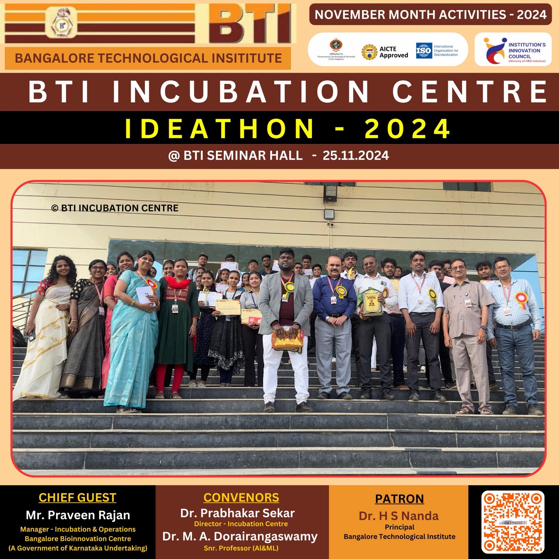 BTI Incubation Centre IDEATHON 2024