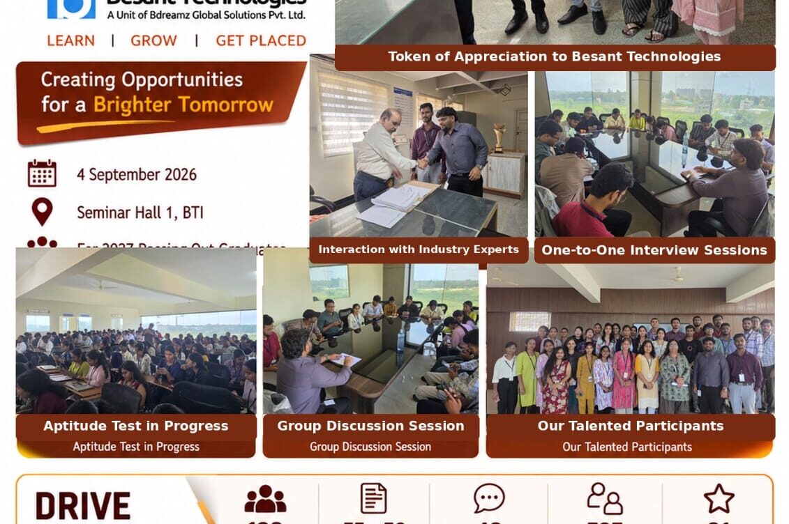 Placement Drive — Campus Connect 2027 by Besant Technologies
